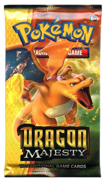 Pokémon Dragon Majesty booster pack — example of a possible pack