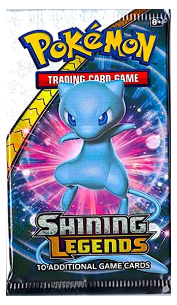 Pokémon Shining Legends booster pack — example of a possible pack