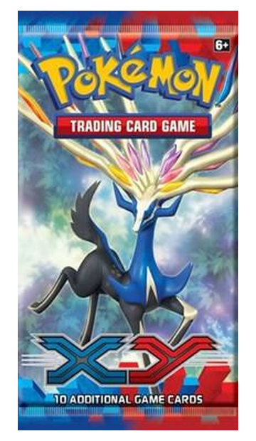 Pokémon XY Base Set booster pack — example of a possible pack